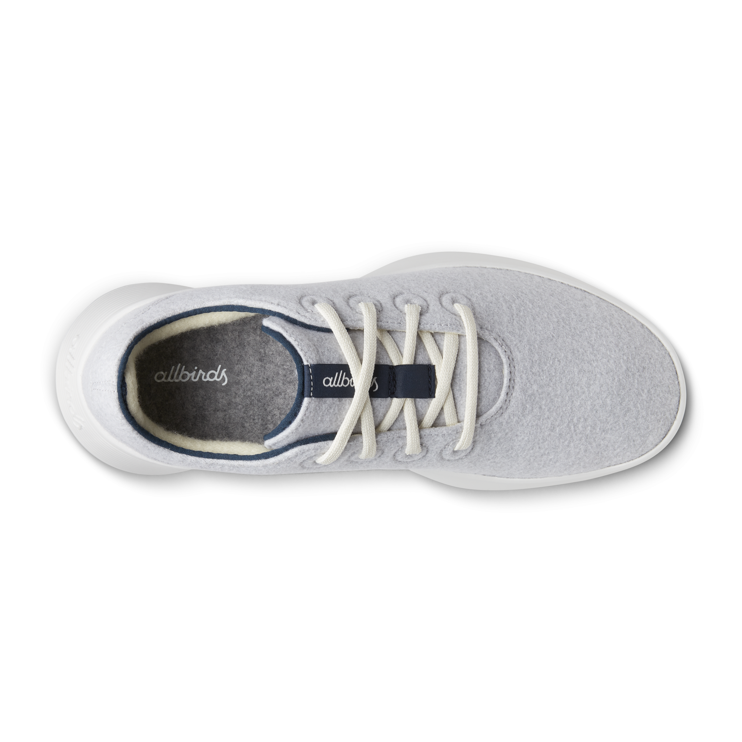 Women's Wool Runner Go - Light Grey/True Navy (Blizzard Sole)