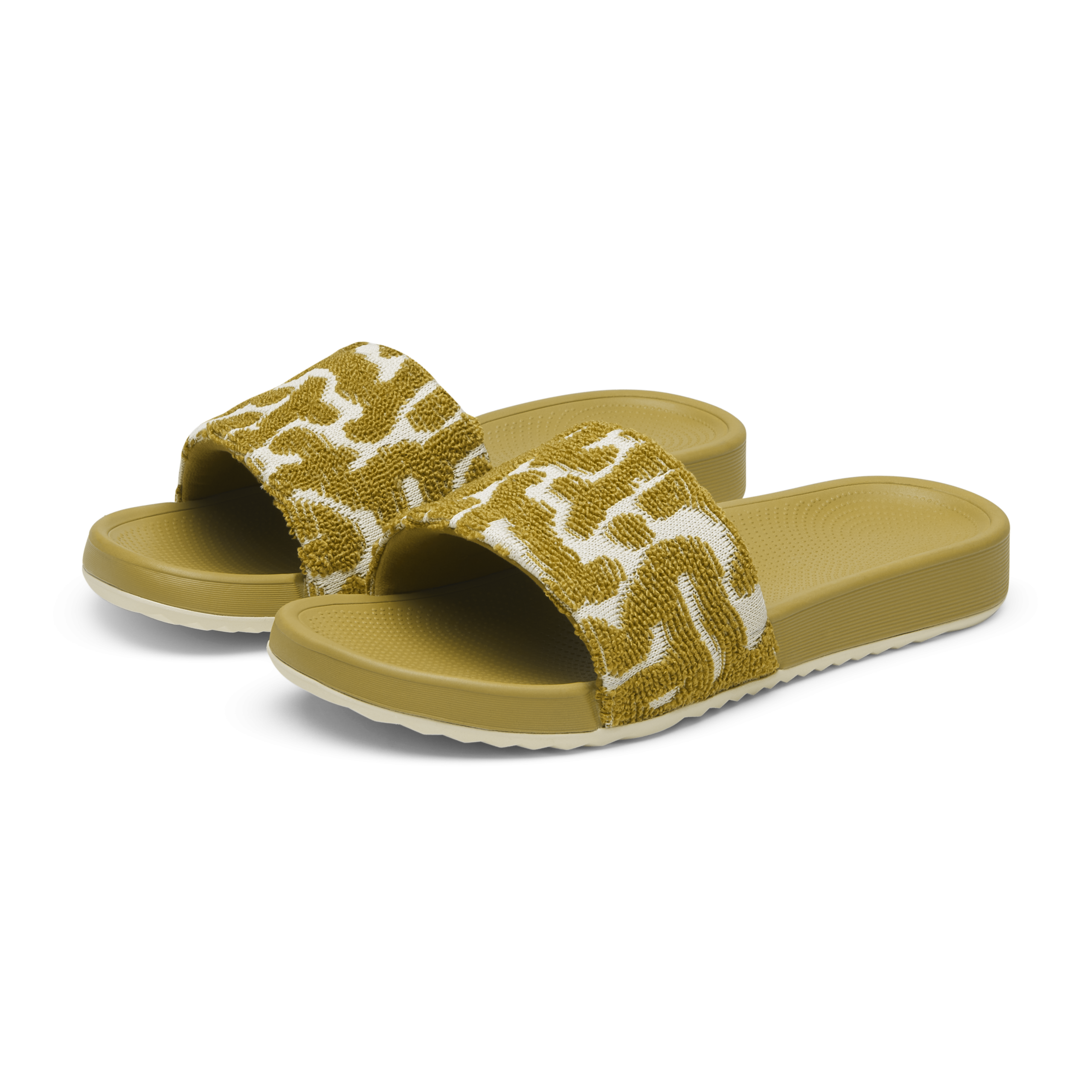 Women's Allbirds Slide Terry - Ochre/Warm White (Ochre Sole)