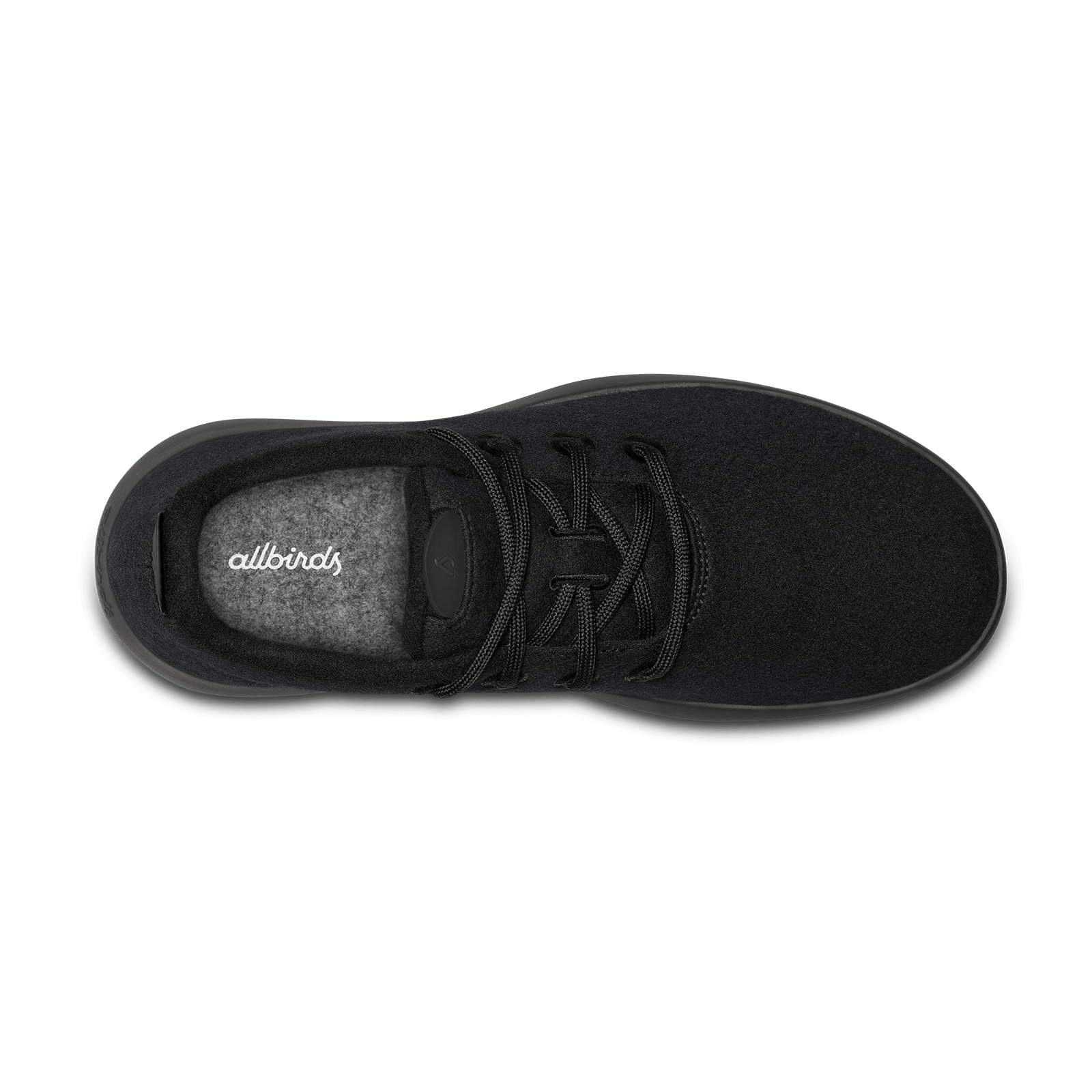 Women's Wool Runner Mizzle - True Black (Black Sole)